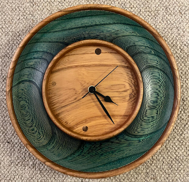 Coloured Ash Clock