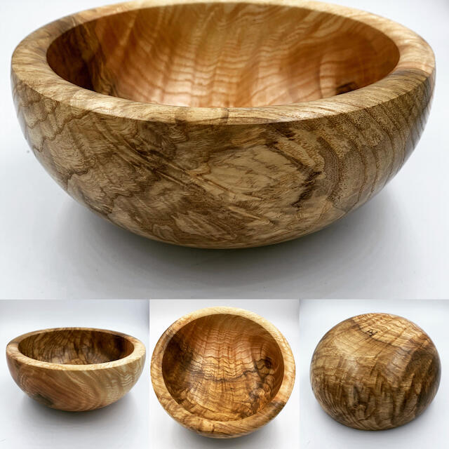 Highly figured ash bowl